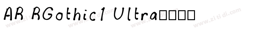 AR RGothic1 Ultra字体转换